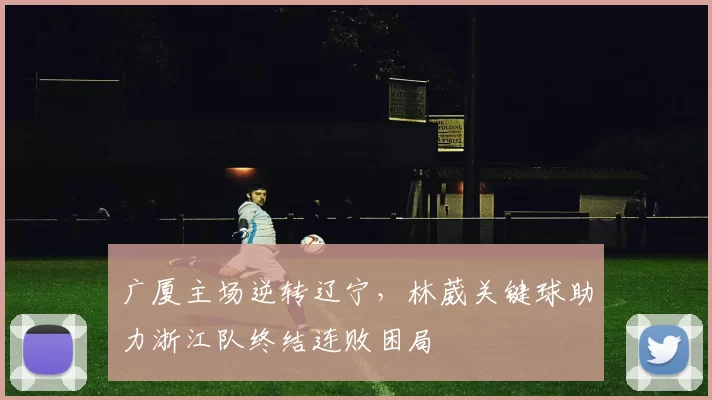 广厦主场逆转辽宁，林葳关键球助力浙江队终结连败困局